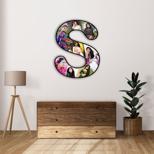 Customised Alphabet Photo Frame ( S Letter )