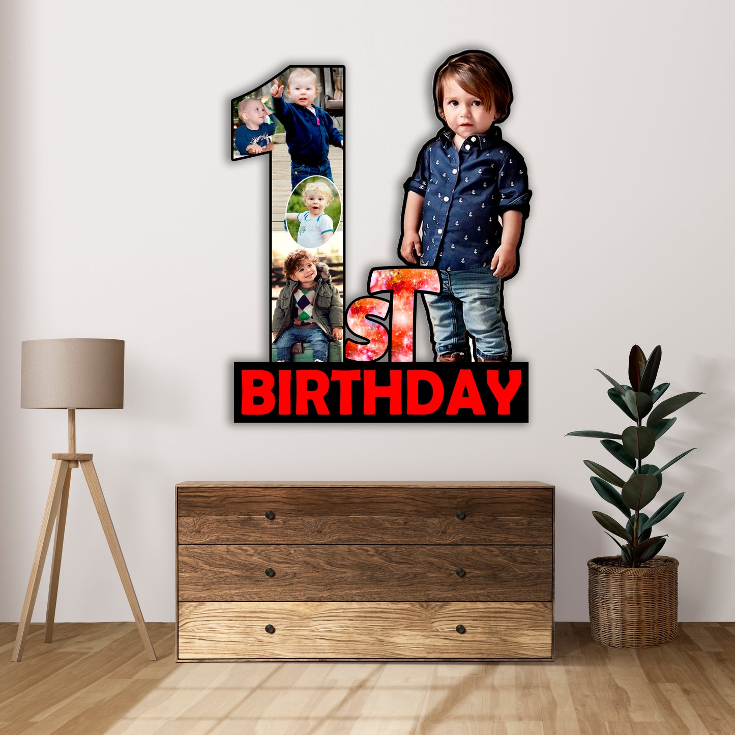 Customsied Baby Photo Frame for Birthday My First Year