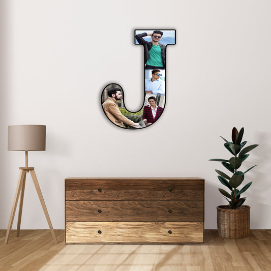 Customised Alphabet Photo Frame ( J Letter )