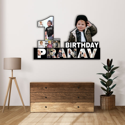 Customized 1st Birthday Photo Cutout Gift for Boy & Girl