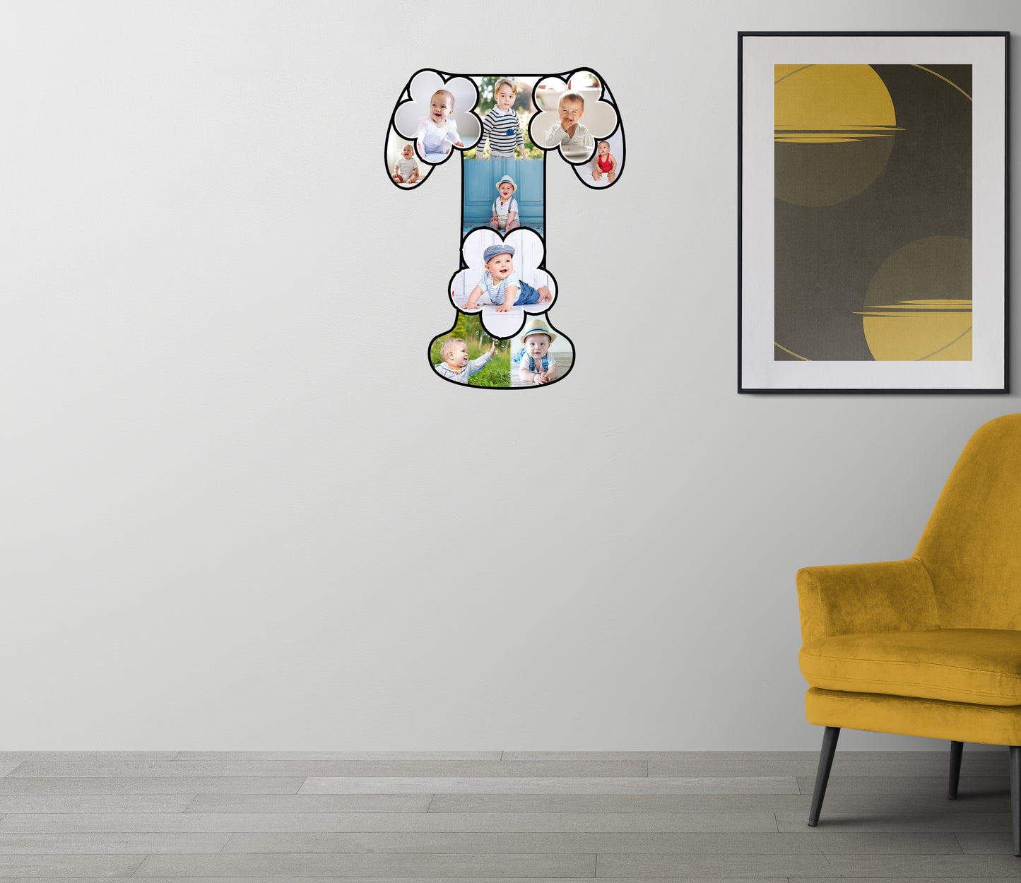 Customised Alphabet Photo Frame ( T Letter )