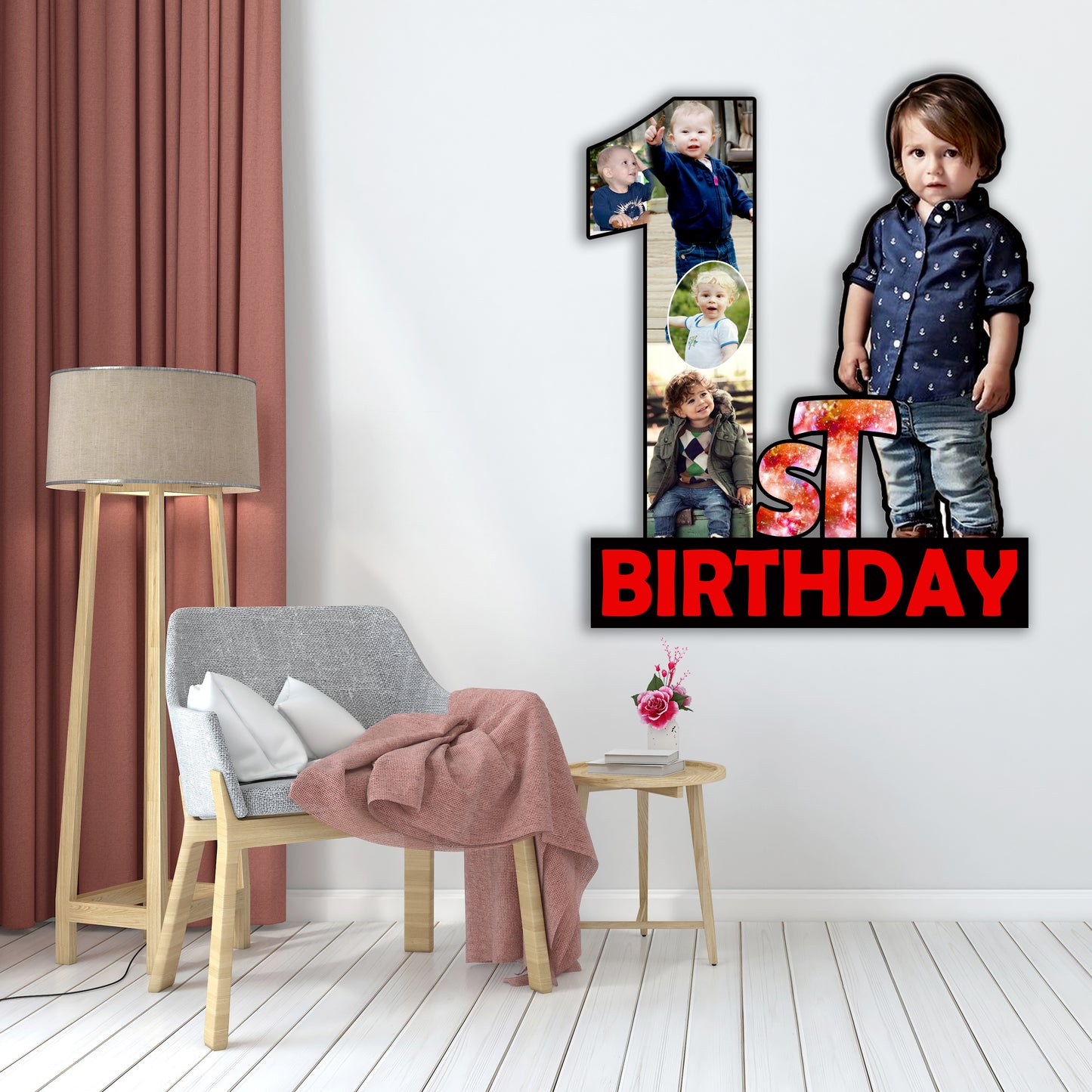 Customsied Baby Photo Frame for Birthday My First Year