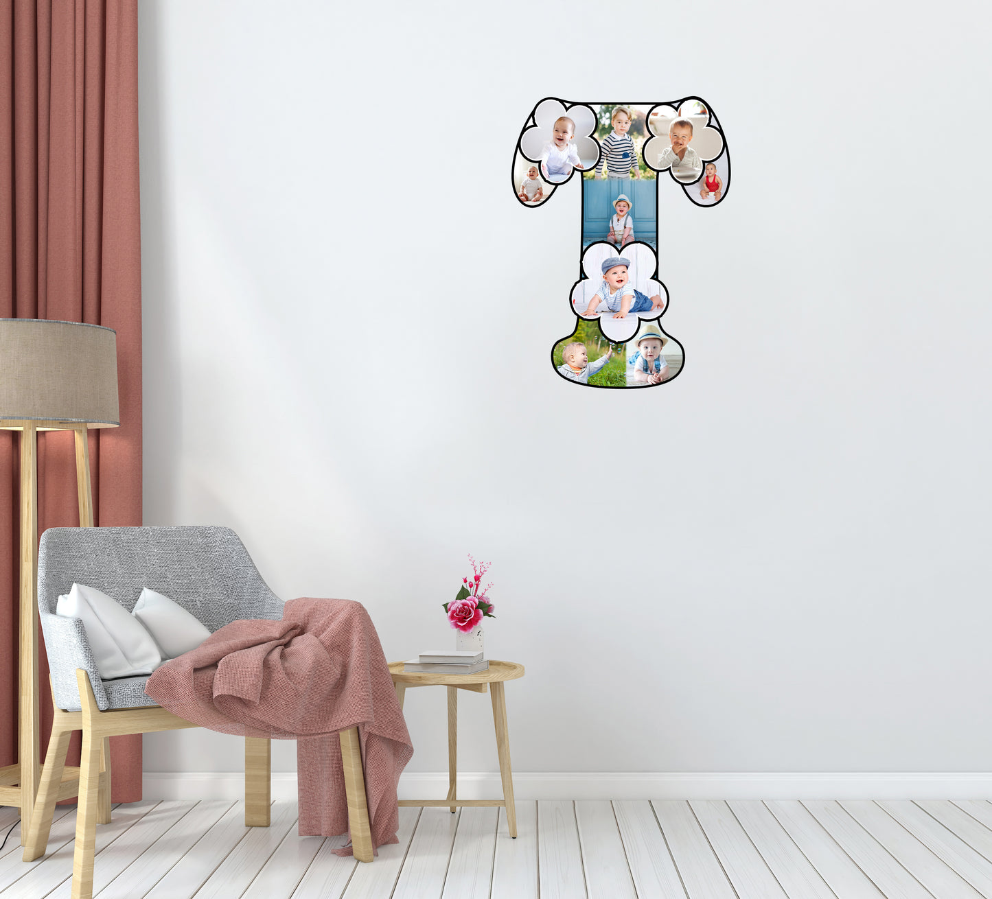 Customised Alphabet Photo Frame ( T Letter )