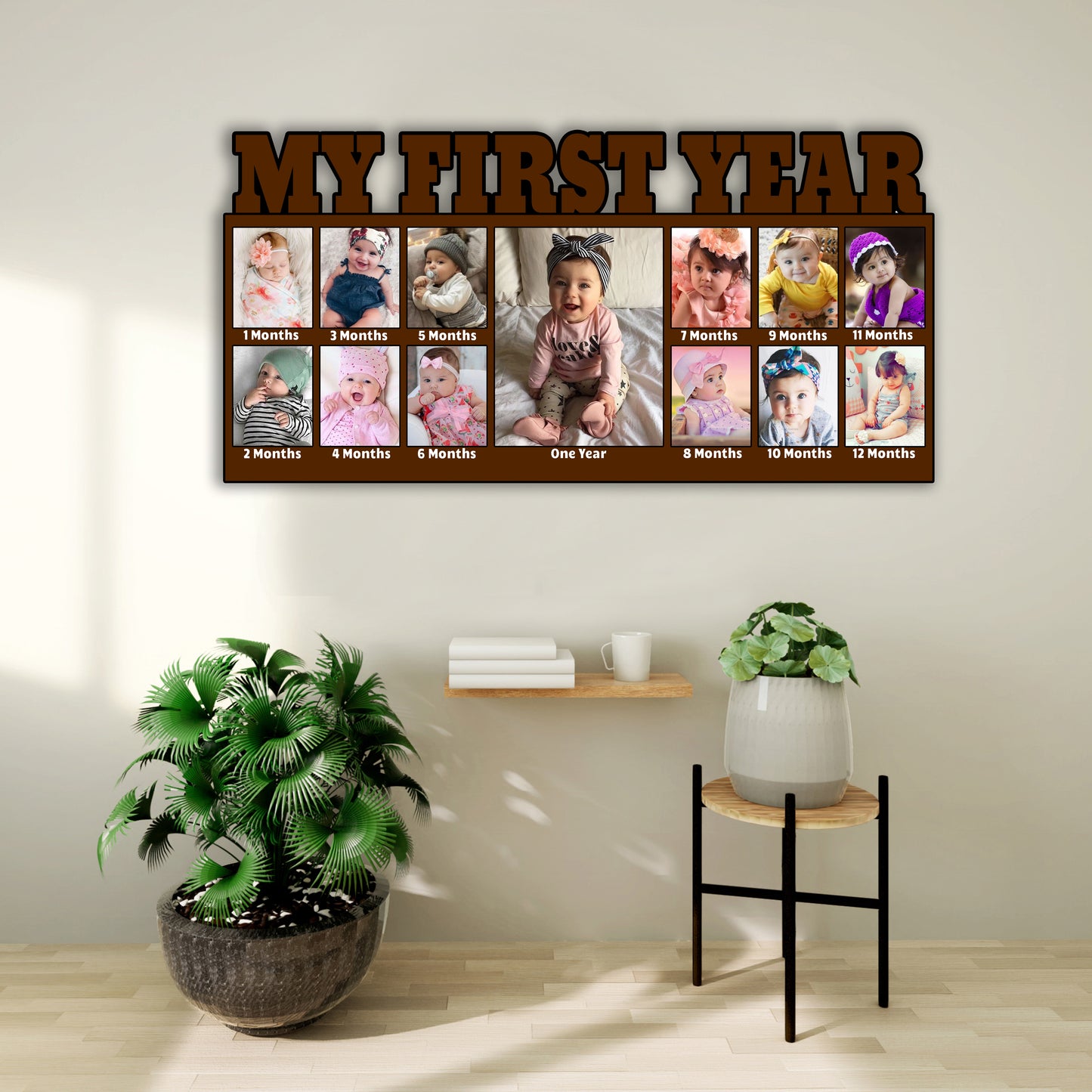 Customized Baby 12 Months Photo Frame For Birthfay,Family