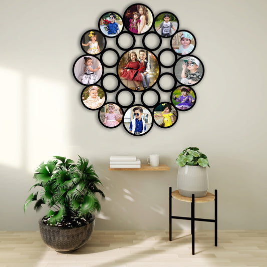 Customised Family Photo Clock For Couple,Anniversary