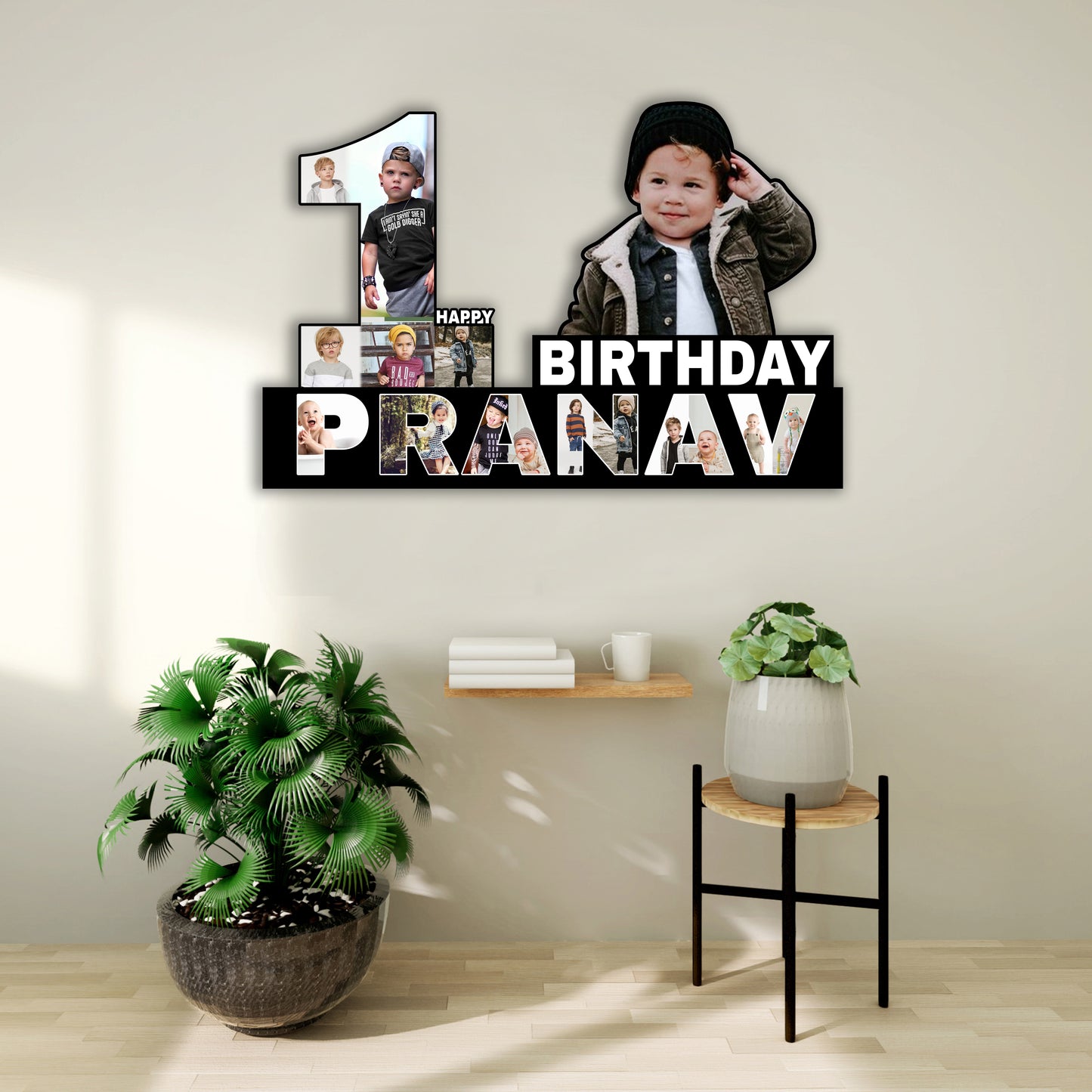 Customized 1st Birthday Photo Cutout Gift for Boy & Girl