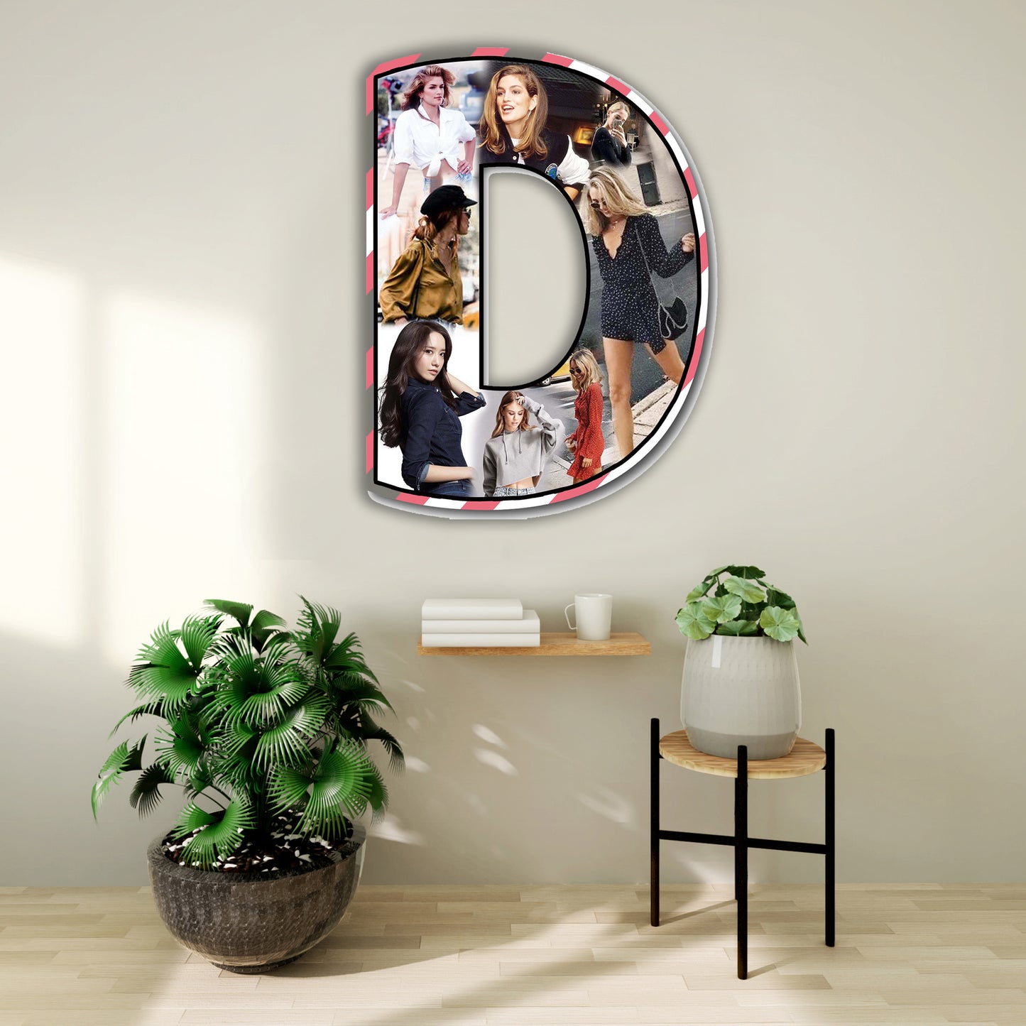 Customised Alphabet Photo Frame ( D Letter )