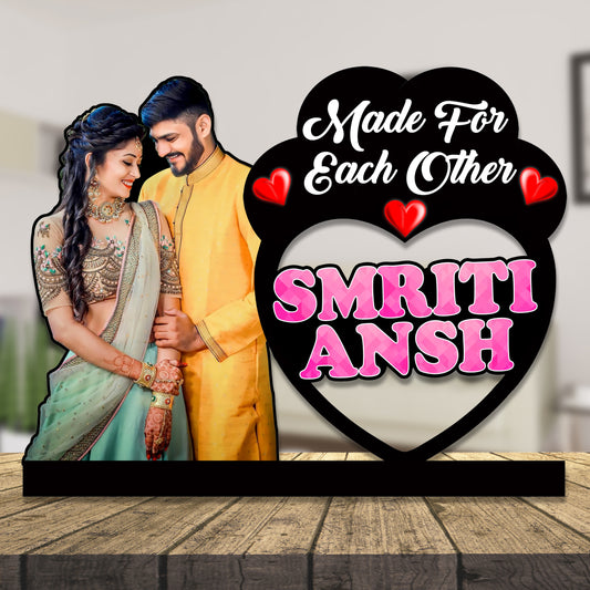 Customised Couple Photo Frame With Name  for Wedding Gift & Anniversary Gifts