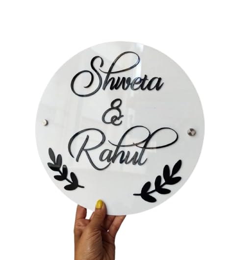 Personalized Arcylic Name Plate For Home Flat, Office and Outdoor