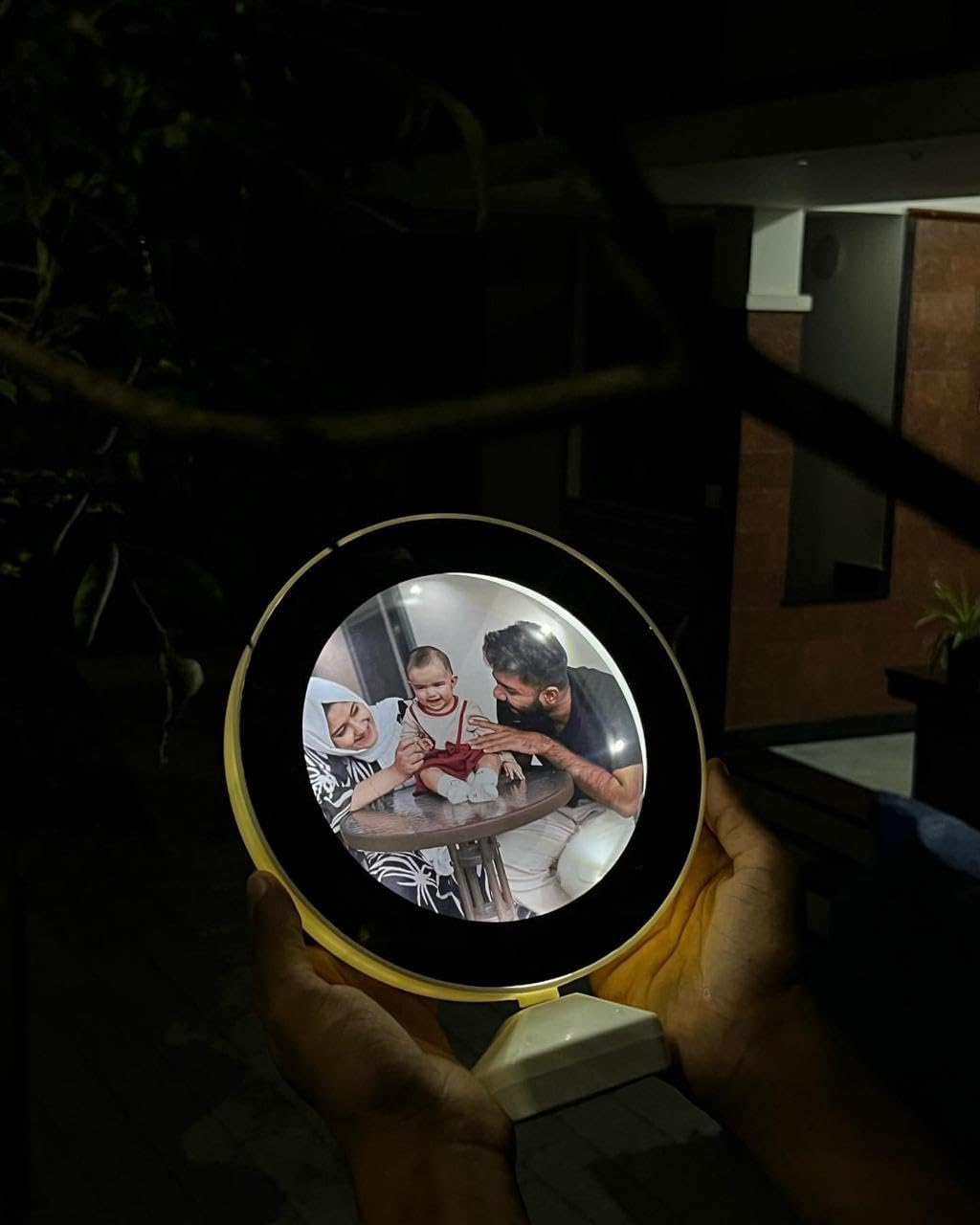 Customised Magic Mirror Photo Frame With Light Photos