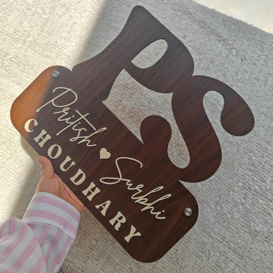 Arcylic Personalized Name Plate For Home For House