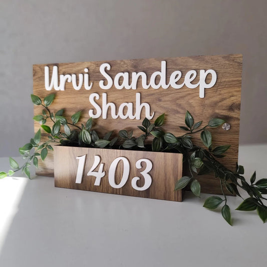 Classic Personalised Acrylic Name Plate For Advocate