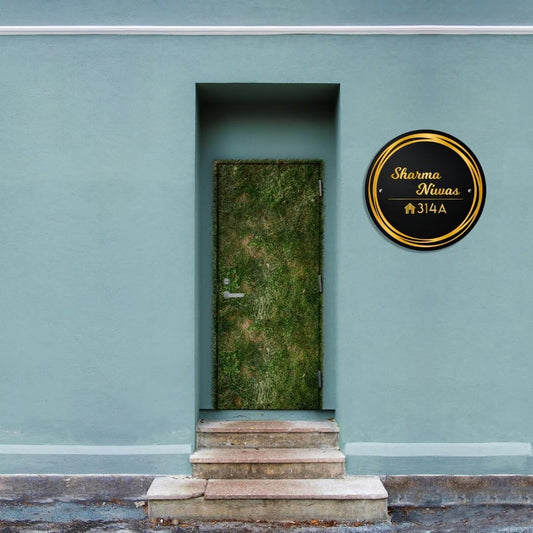 Arcylic Personalized Name Plate For House, Villa, Bungalow