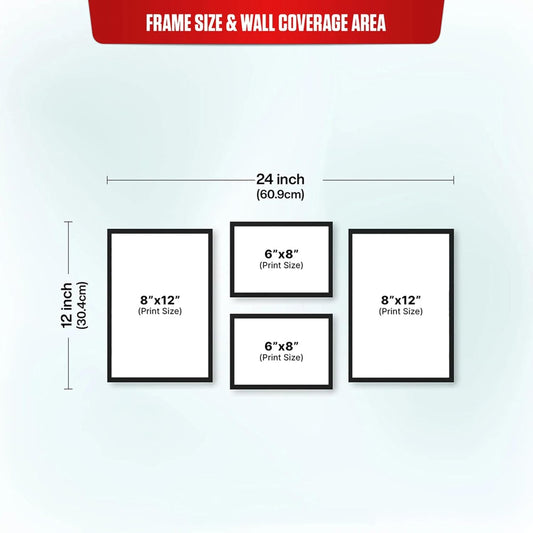 Personalized Photo Frame Set for Room, Home, Office