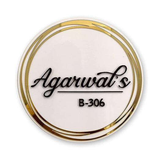 Arcylic Personalized Name Plate For Home