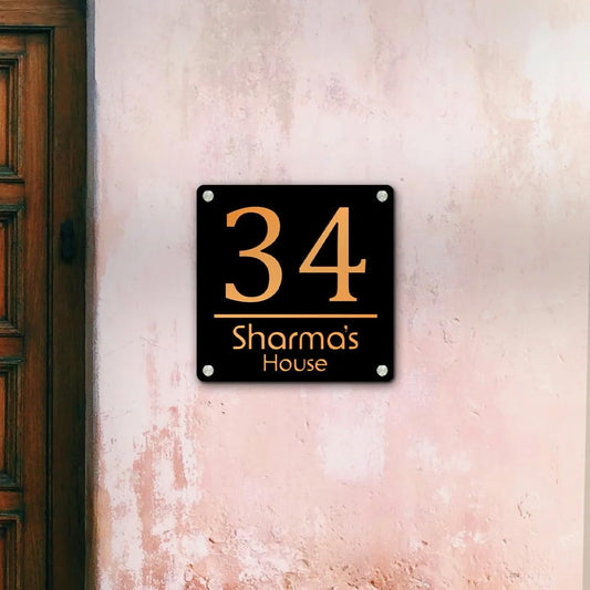 Personalized Arcylic Name Plate For Home