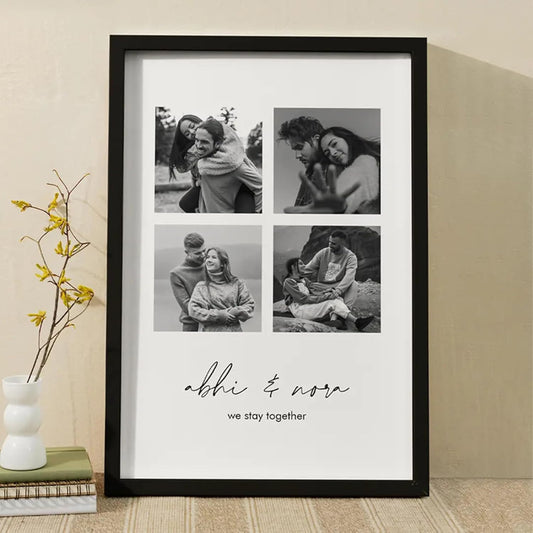 Customised Couple Photo Frame For Anniversary Gift