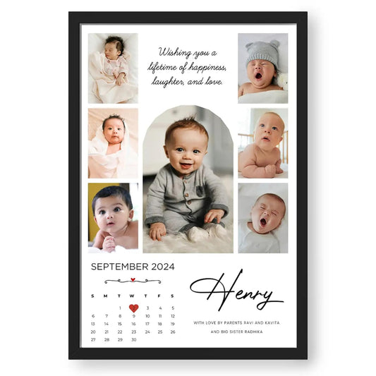 Personalized Photo Frame with Text Wedding,Anniversary,Family