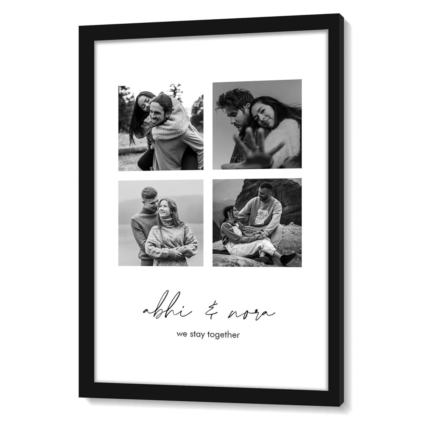 Customised Couple Photo Frame For Anniversary Gift