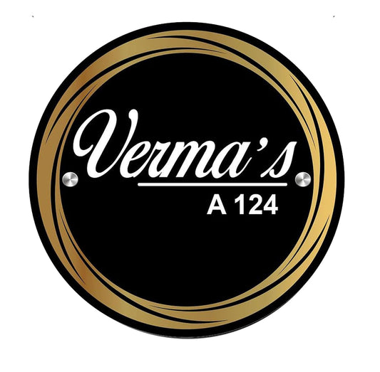 Arcylic Personalized Name Plate For Home For House