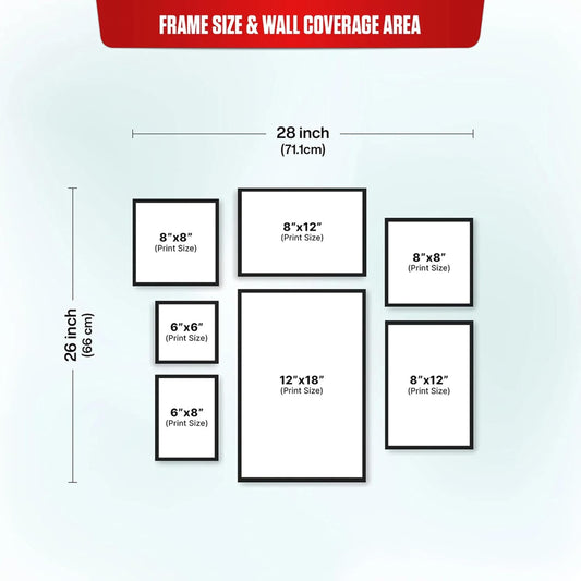 Customized Collage Set Photo Frame For Family