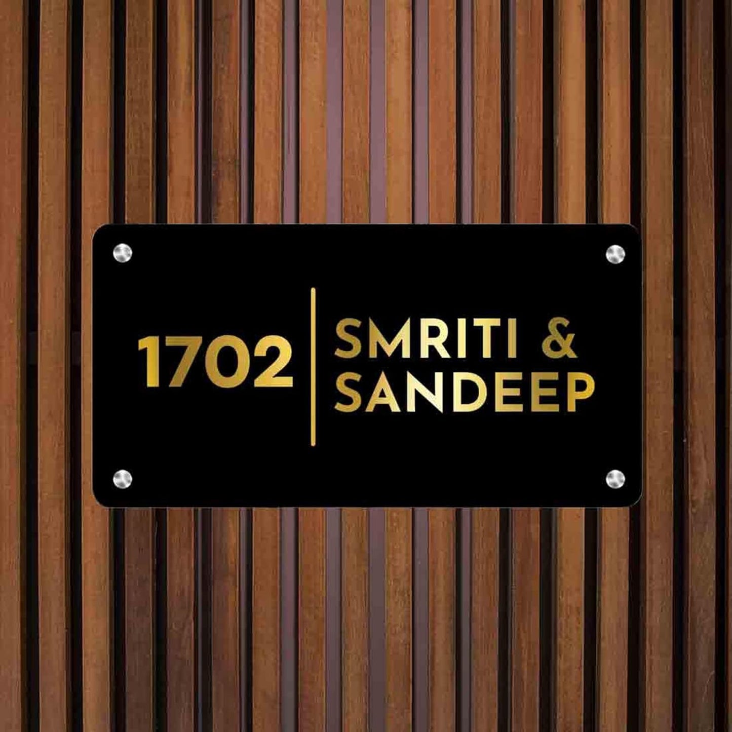 Arcylic Personalized Name Plate For Home Entrance,Villa, Bungalow, Flat