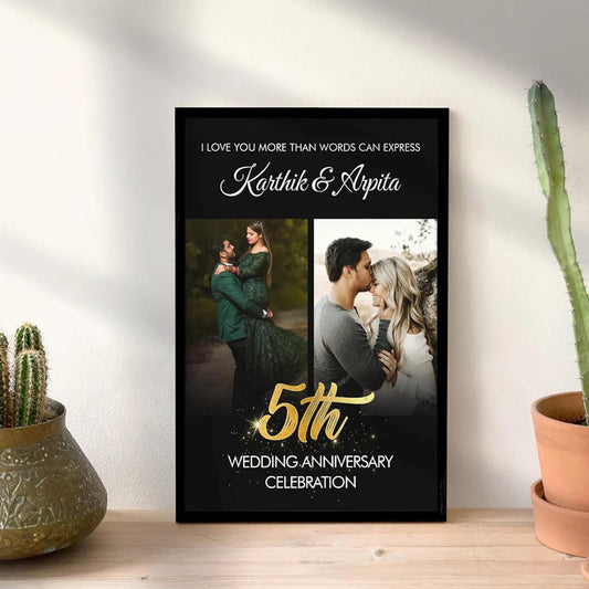 Personalized Photo Frame Ideal Birthday Anniversary, Wedding Gift