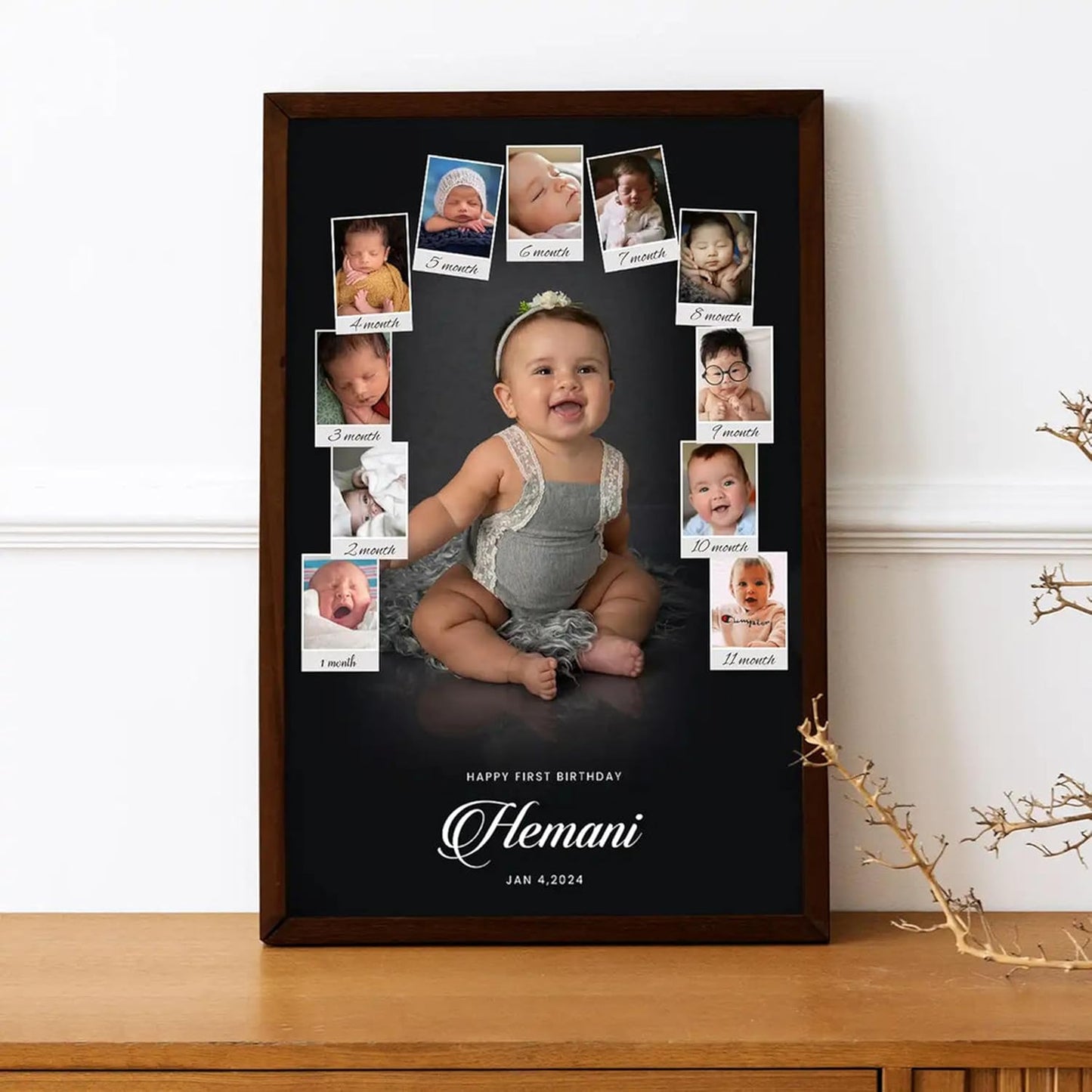Customized Photo Frame For Baby Birthday Gift