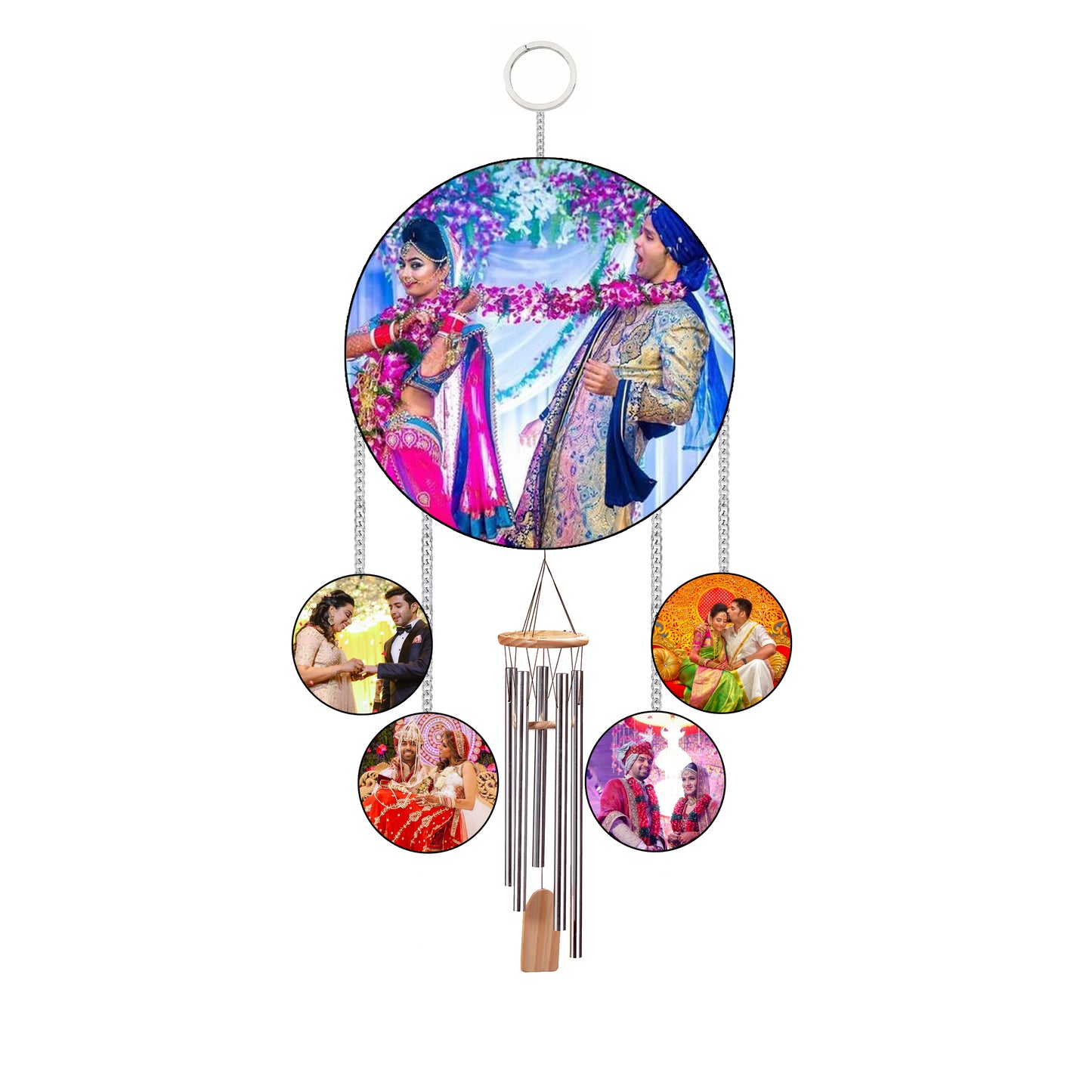 Customised  Wind Chimes with Photos For Birthday And Anniversary