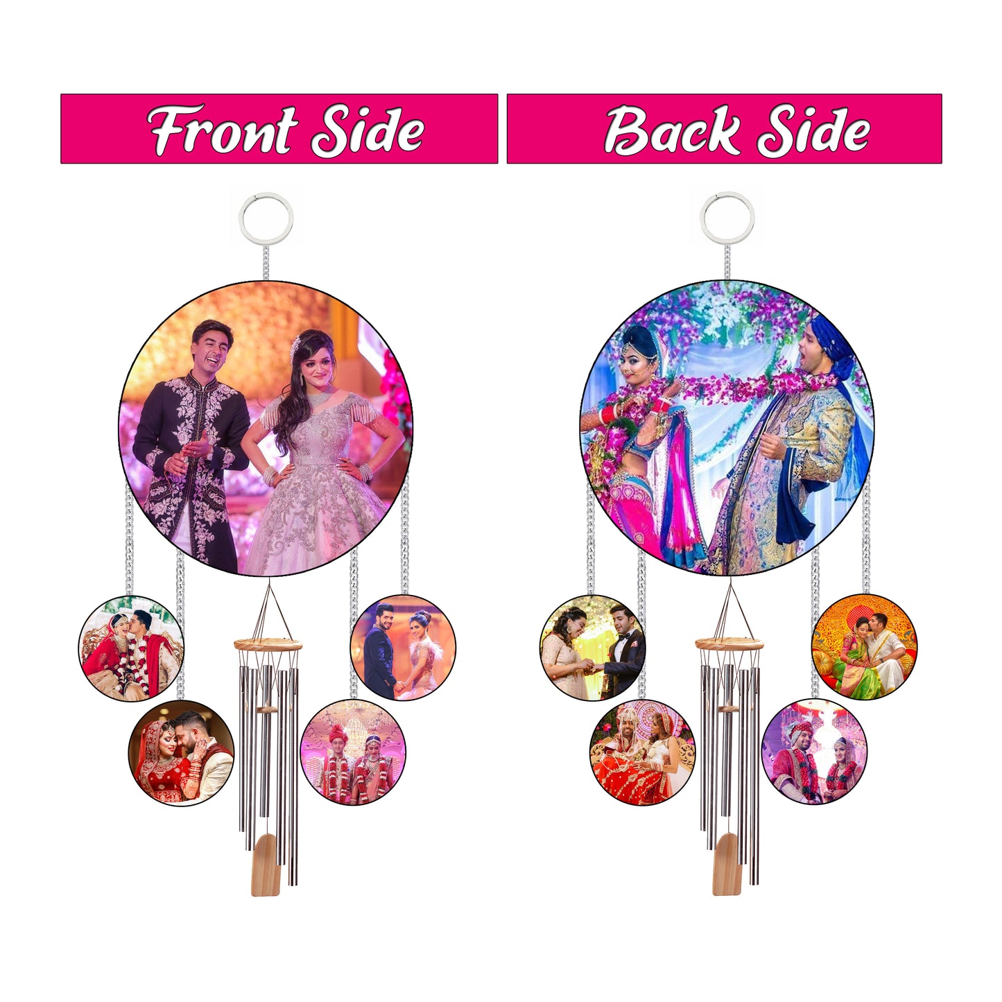 Customised  Wind Chimes with Photos For Birthday And Anniversary