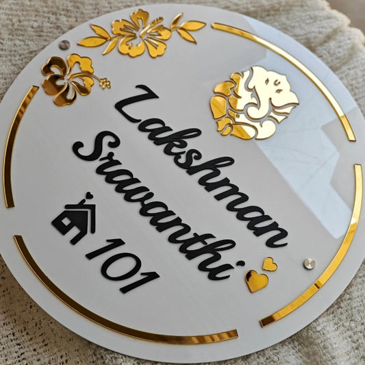 Personalized Arcylic Name Plate For Home