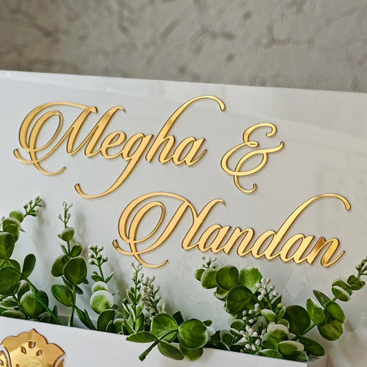 Arcylic Personalized Name Plate For Home Entrance