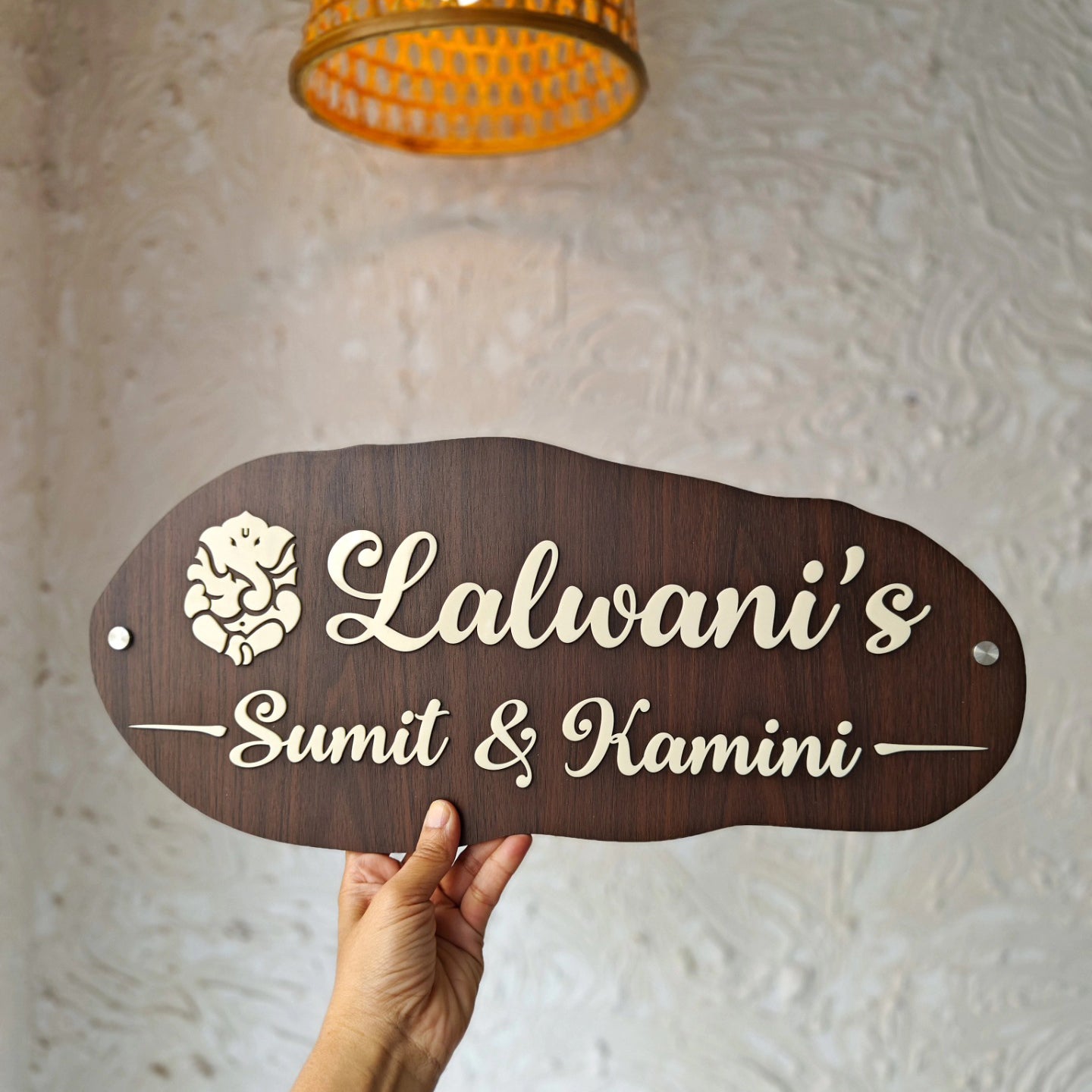 Customized Arcylic  Home Welcome Name Plate For Home For House