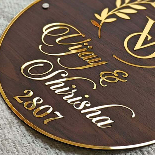 Personalized Arcylic Name Plate For Home Flat, Office and Outdoor