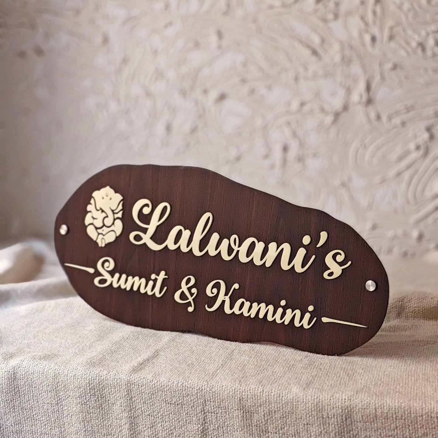 Customized Arcylic  Home Welcome Name Plate For Home For House