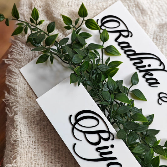 Arcylic Customized  Name Plate For Home,Bungalow,Office