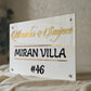 Arcylic Personalized Name Plate For House, Villa, Bungalow