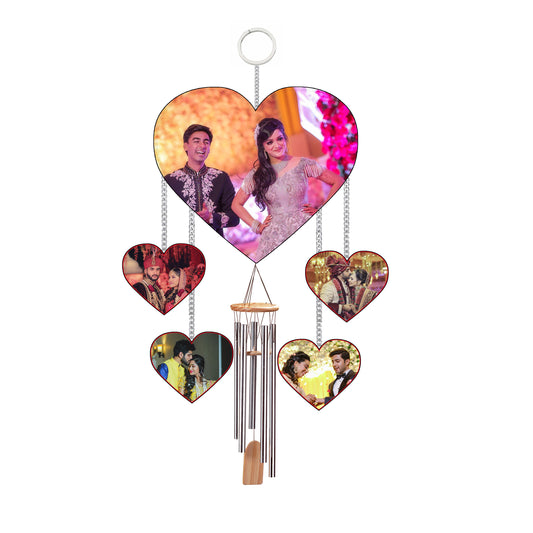 Customised Wind Chimes with photos on both sides Home Decor