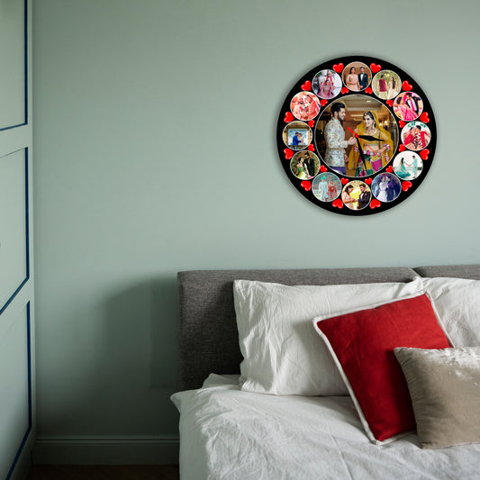 Customized Wall Clock with Photo Frame - Your Memories