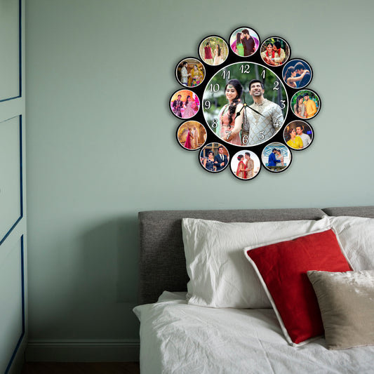 Customised Photo Clock For Family