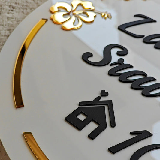 Personalized Arcylic Name Plate For Home