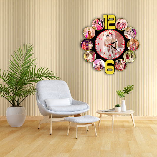 Personalized Photo Clock Gift for Anniversary, Wedding