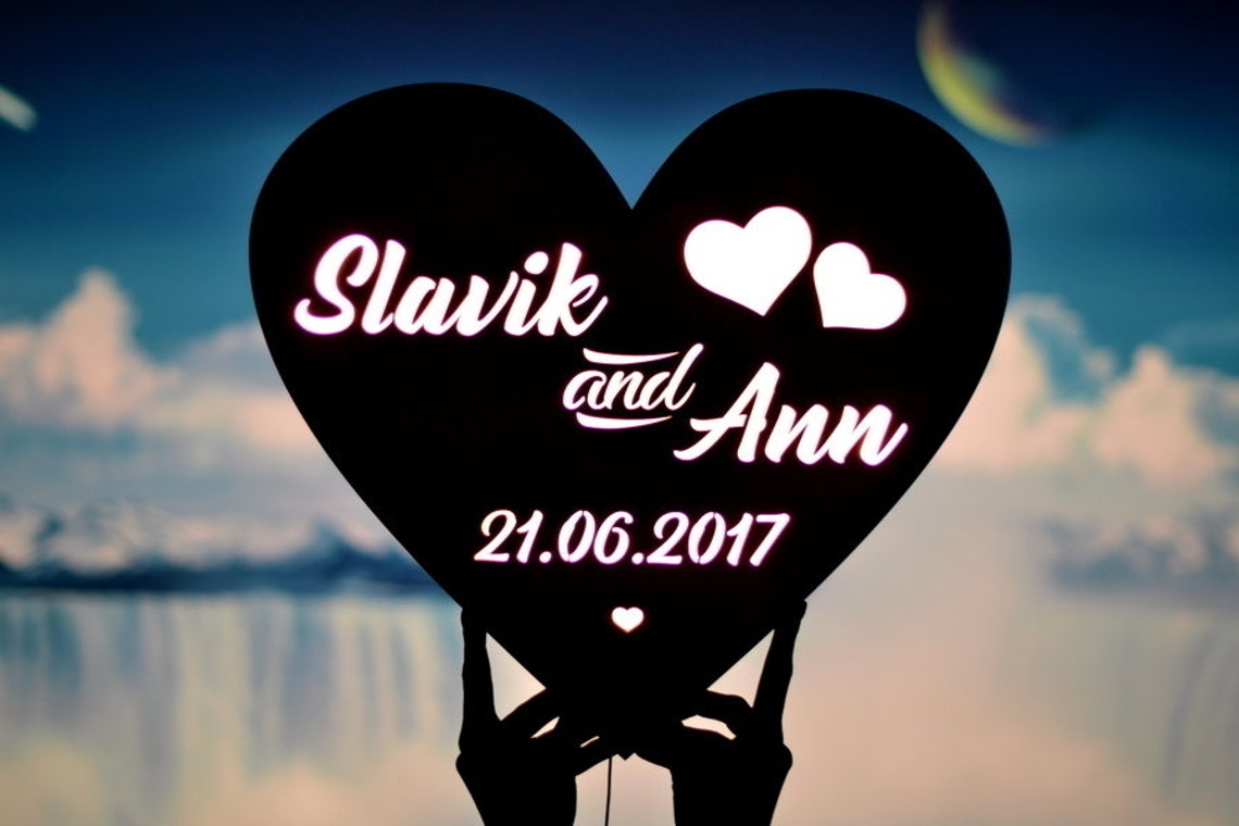 Customised  Alphabet LED Lamp /  Personalised  Gift For Girlfriend