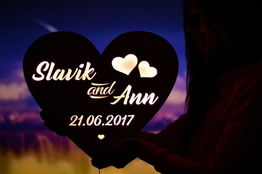 Customised  Alphabet LED Lamp /  Personalised  Gift For Girlfriend