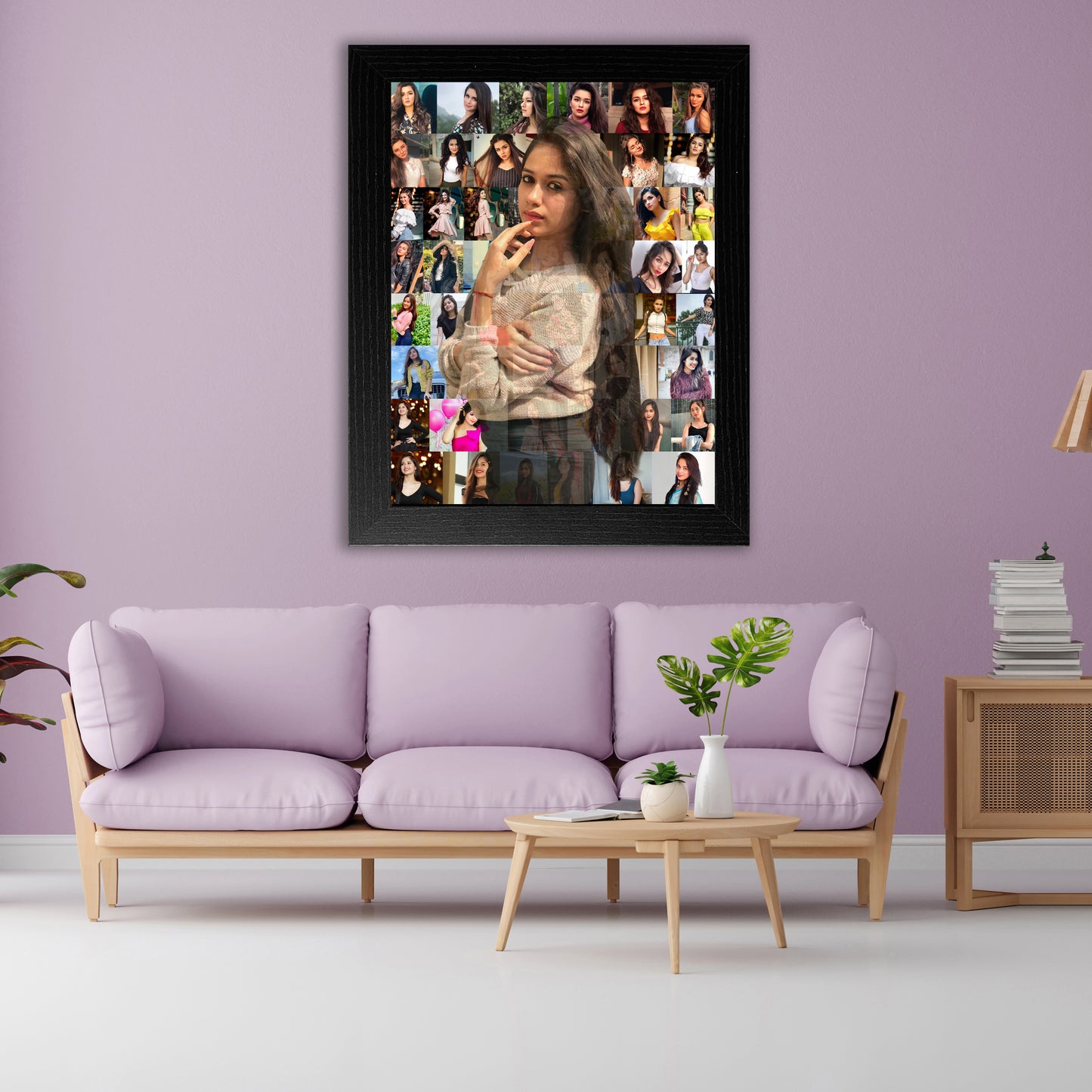 Personalised Mosaic Photo Frame  For Birthday