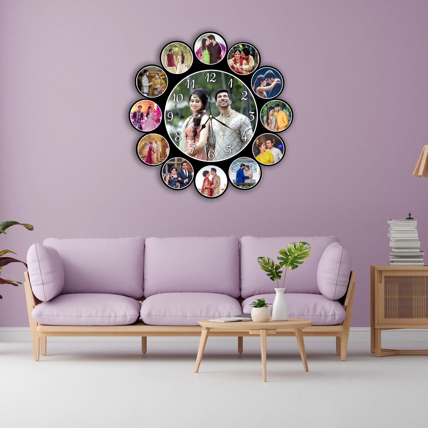 Customised Photo Clock For Family